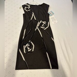 Beautiful Suzi Chin for Maggie Boutique dress dark grey size 2